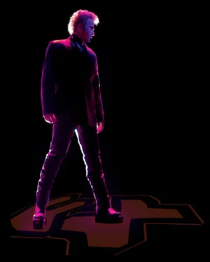 Franz Harary in silhouette lighting